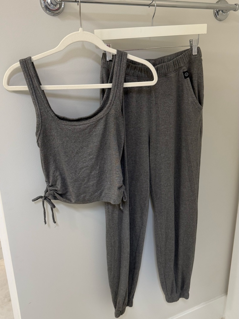 Hollister Gray Tank and Jogger Lounge Set
